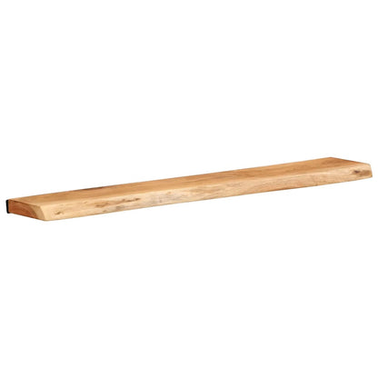 Prateleiras parede 2 pcs 100x20x3,5 cm madeira de acácia maciça