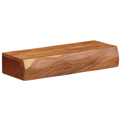Prateleiras parede 2 pcs 40x17x8 cm madeira de acácia maciça