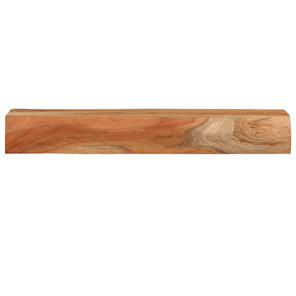 Prateleiras parede 2 pcs 60x17x8 cm madeira de acácia maciça