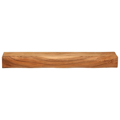 Prateleiras parede 2 pcs 80x17x8 cm madeira de acácia maciça