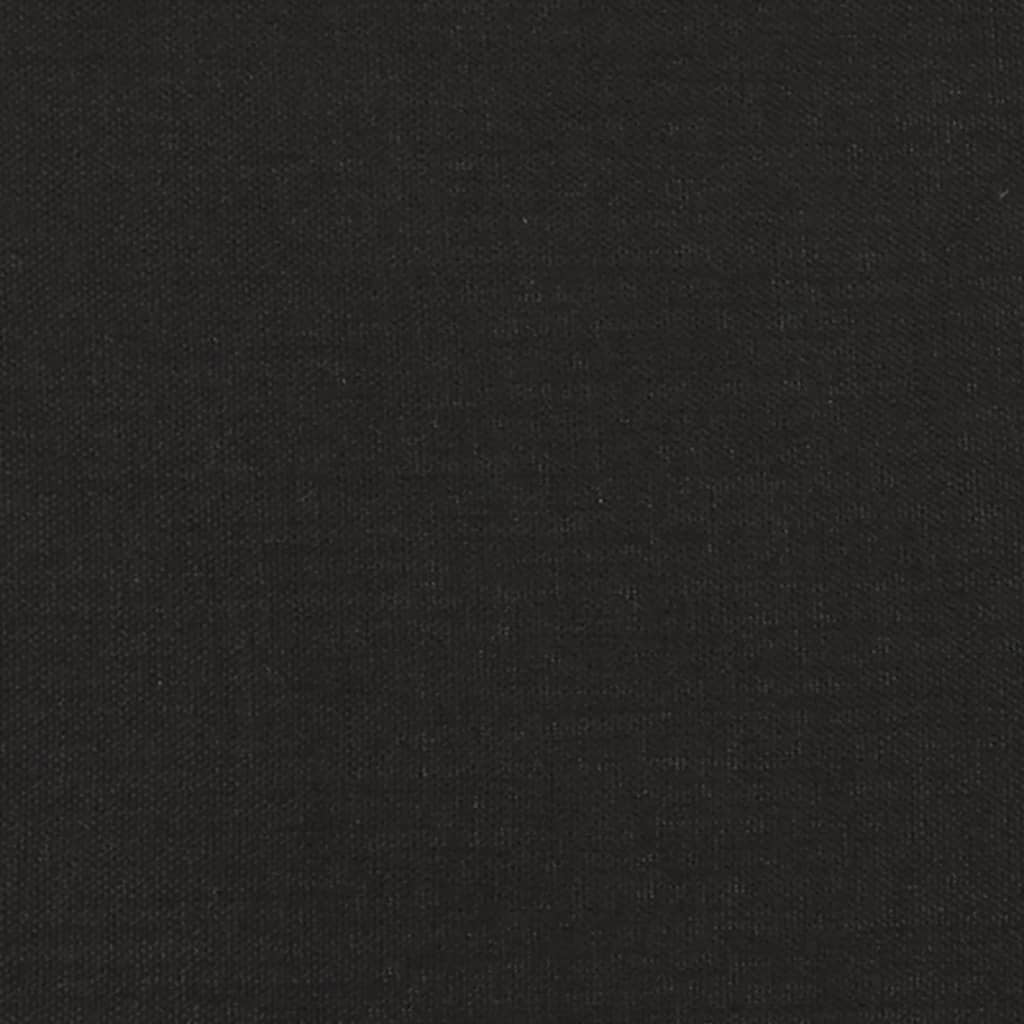 Sofá-cama de 2 lugares tecido preto