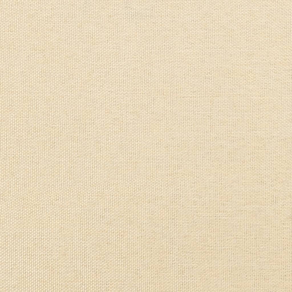 Sofá-cama de 2 lugares tecido cor creme