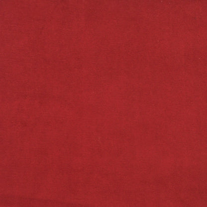 Sofá-cama de 2 lugares veludo vermelho tinto