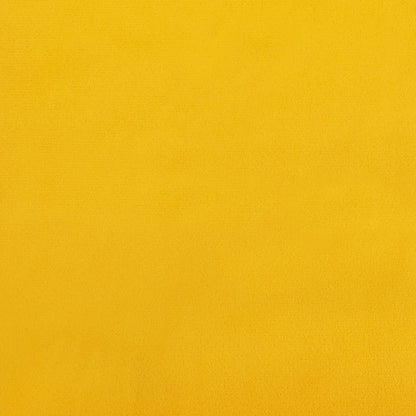 Sofá-cama de 2 lugares veludo amarelo