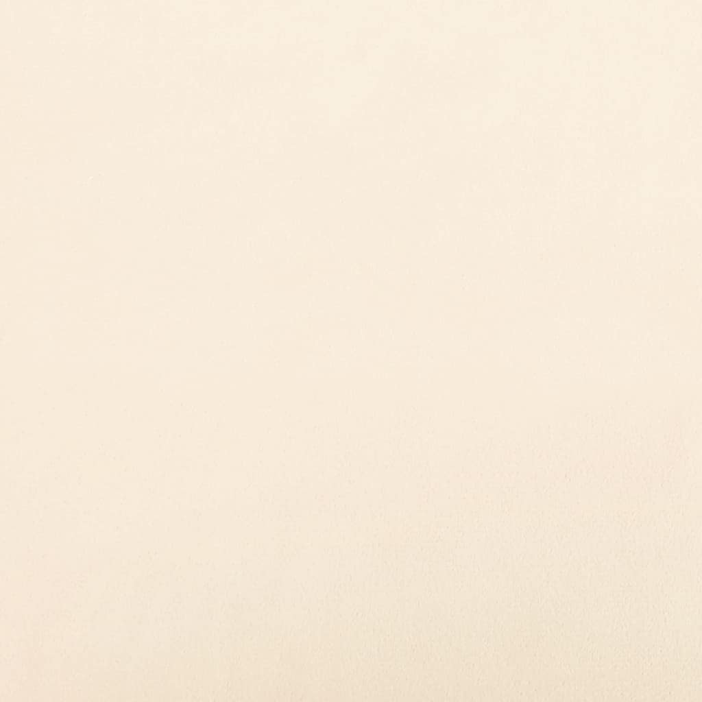 Sofá-cama de 2 lugares veludo cor creme