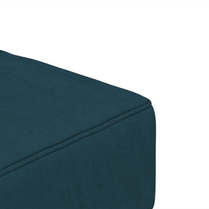 Sofá-cama 2 lugares com duas almofadas veludo azul