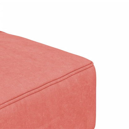 Sofá-cama 2 lugares com duas almofadas veludo rosa