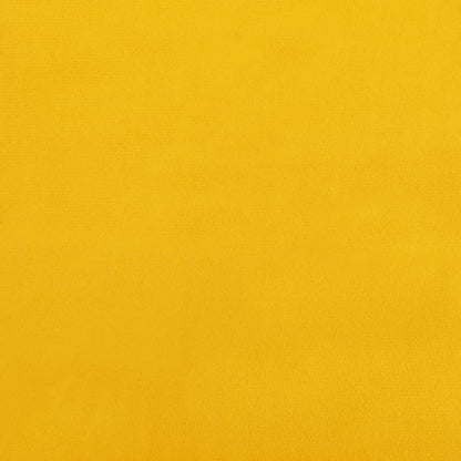 Sofá-cama 2 lugares com duas almofadas veludo amarelo