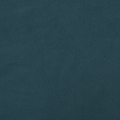 Sofá-cama 2 lugares com duas almofadas veludo azul