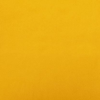 Sofá-cama 2 lugares com duas almofadas veludo amarelo