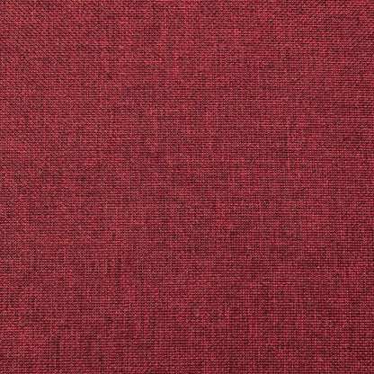 Sofá-cama 2 lugares com duas almofadas tecido vermelho tinto