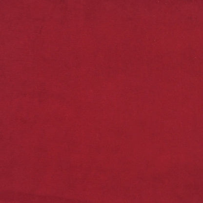 Sofá-cama 2 lugares com duas almofadas veludo vermelho tinto