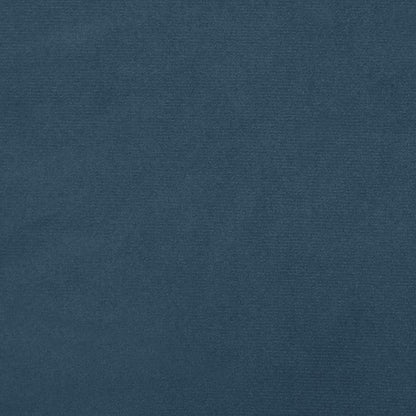 Sofá-cama de 2 lugares veludo azul