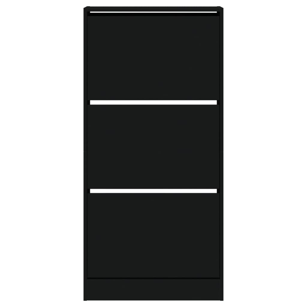 Sapateira 60x21x125,5 cm derivados de madeira preto