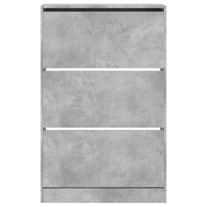 Sapateira 80x21x125,5 cm derivados de madeira cinzento cimento