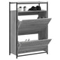Sapateira 75x34x112 cm derivados de madeira cinzento sonoma