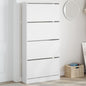 Sapateira com 4 gavetas articuladas 80x21x163,5 cm branco