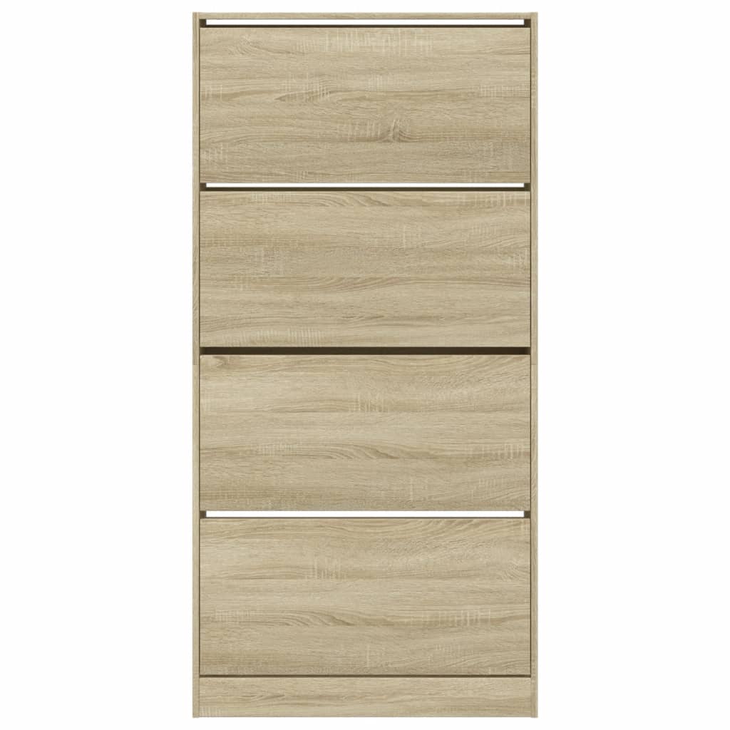 Sapateira 4 gavetas articuladas 80x21x163,5 cm carvalho sonoma