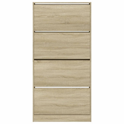 Sapateira 4 gavetas articuladas 80x21x163,5 cm carvalho sonoma