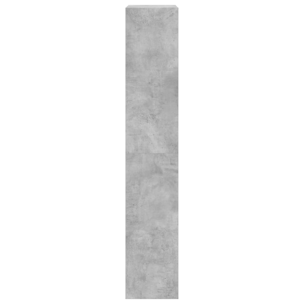 Sapateira c/ 4 gavetas articuladas 60x34x187,5 cm cinza cimento