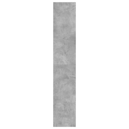 Sapateira c/ 4 gavetas articuladas 80x34x187,5 cm cinza cimento