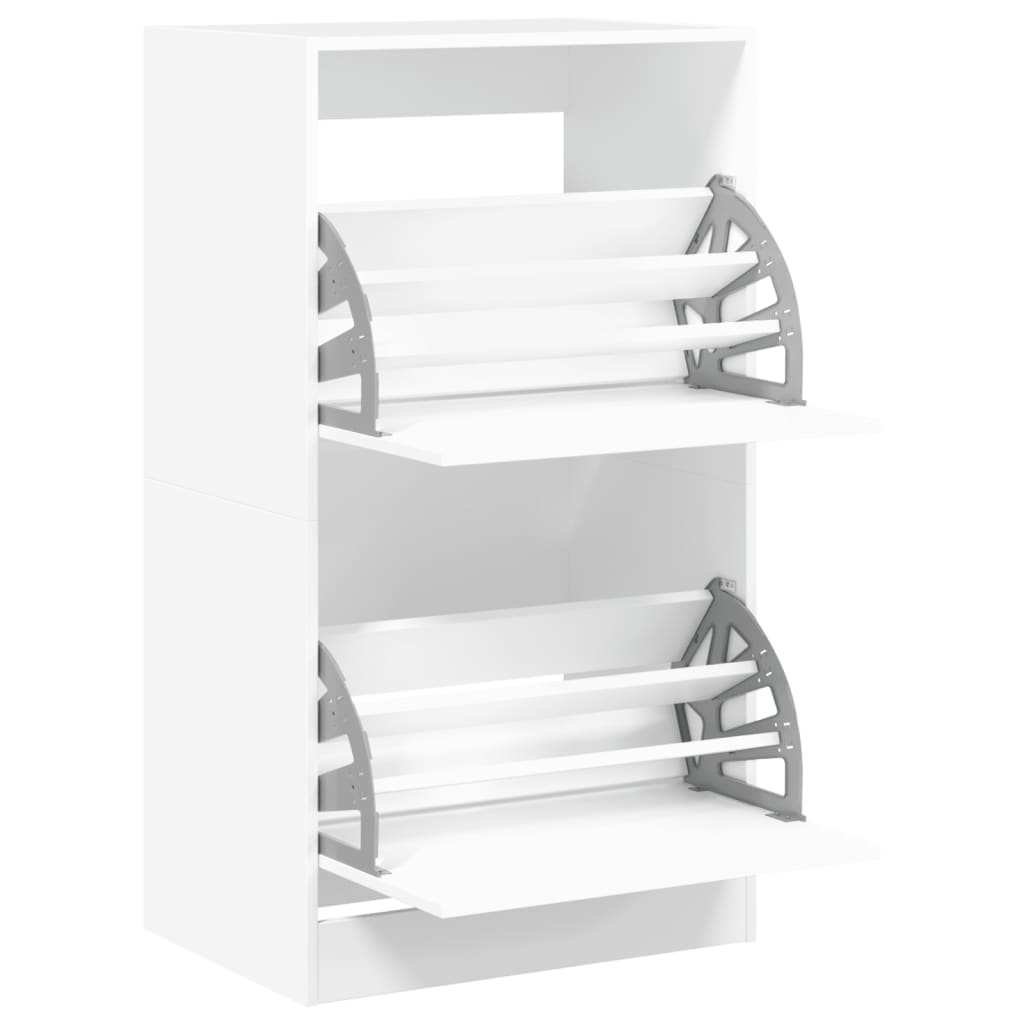 Sapateira c/ 2 gavetas articuladas 60x42x108 cm branco