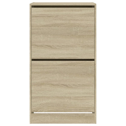 Sapateira c/ 2 gavetas articuladas 60x42x108 cm carvalho sonoma