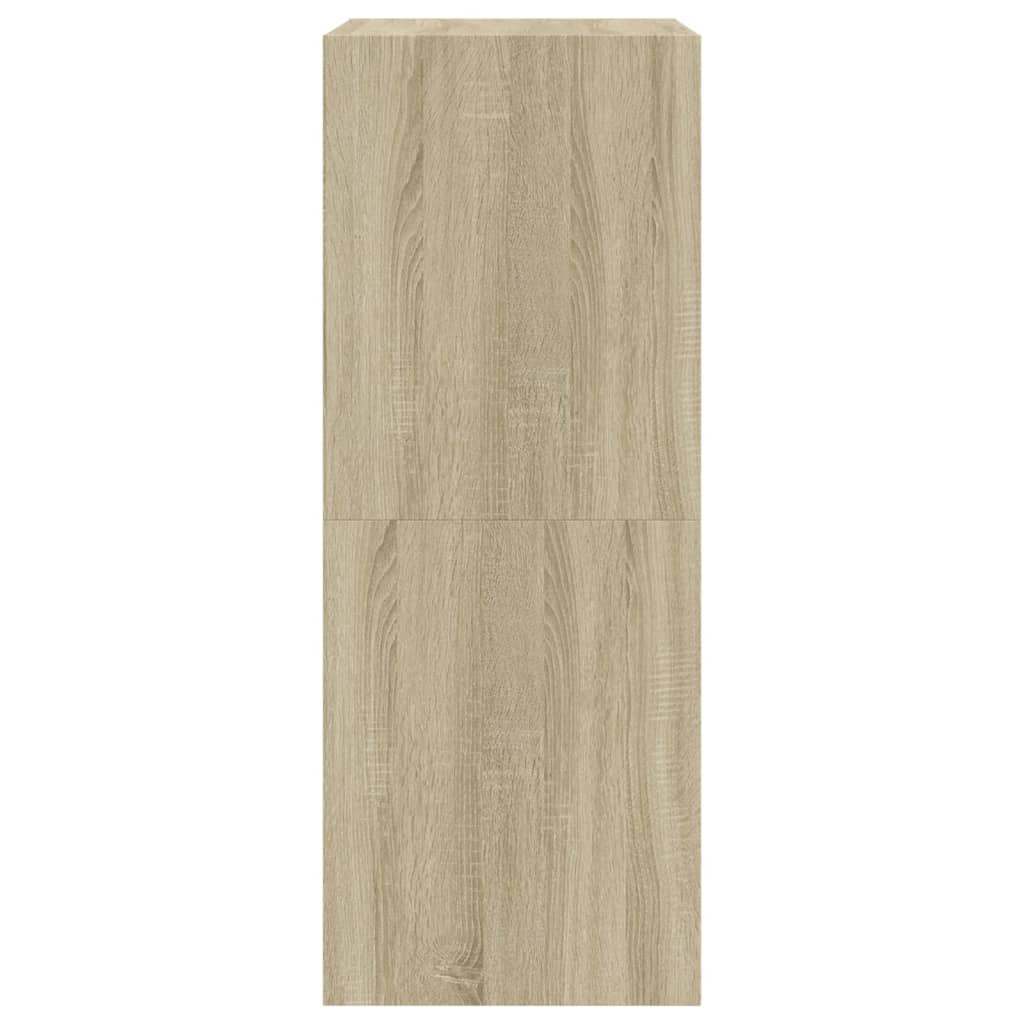 Sapateira c/ 2 gavetas articuladas 80x42x108 cm carvalho sonoma