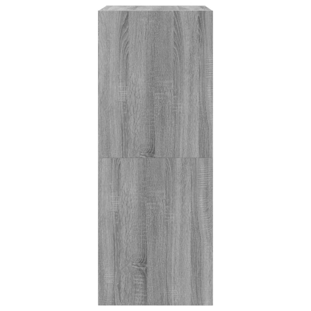 Sapateira c/ 2 gavetas articuladas 80x42x108 cm cinzento sonoma