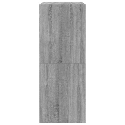 Sapateira c/ 2 gavetas articuladas 80x42x108 cm cinzento sonoma