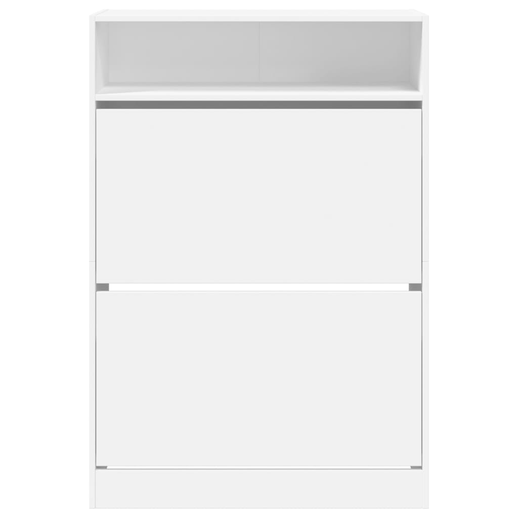 Sapateira c/ 2 gavetas articuladas 80x34x116 cm branco