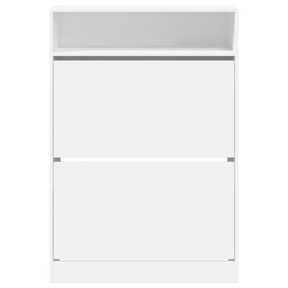 Sapateira c/ 2 gavetas articuladas 80x34x116 cm branco