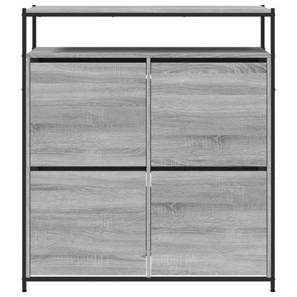 Sapateira c/ 4 gavetas articuladas 100x34x112 cm cinza sonoma