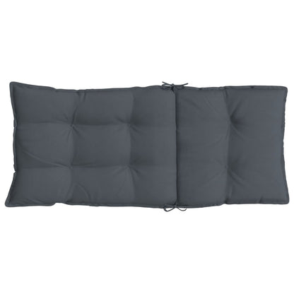 Almofadões p/ cadeira encosto alto 4pcs tecido oxford antracite
