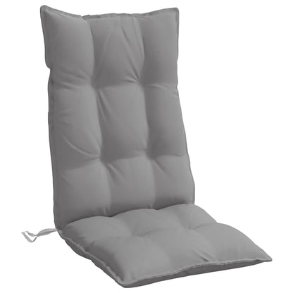 Almofadões p/ cadeira encosto alto 2 pcs tecido oxford cinzento
