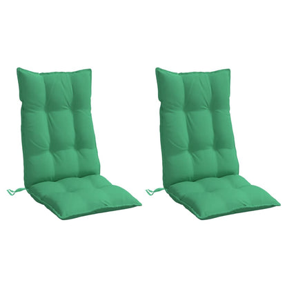 Almofadões p/ cadeira encosto alto 2 pcs tecido oxford verde