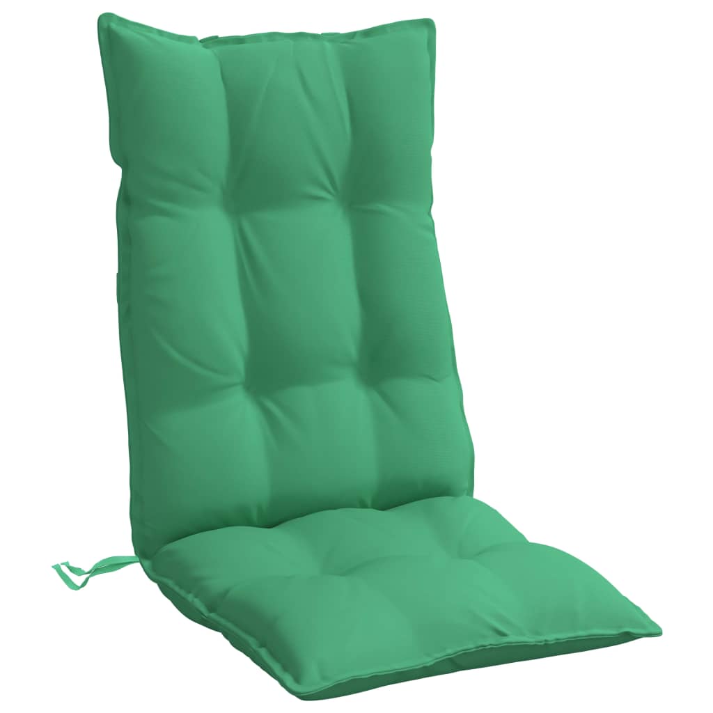 Almofadões p/ cadeira encosto alto 2 pcs tecido oxford verde