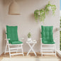 Almofadões p/ cadeira encosto alto 2 pcs tecido oxford verde