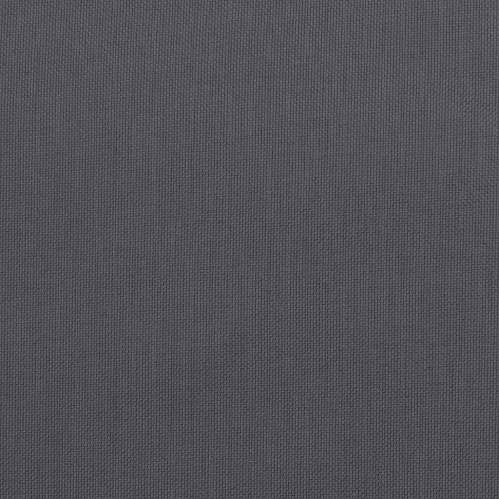 Almofadões cadeira encosto baixo 6 pcs tecido oxford antracite