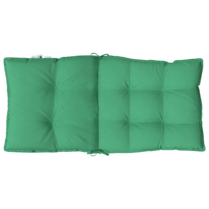 Almofadões cadeira encosto baixo 6 pcs tecido oxford verde