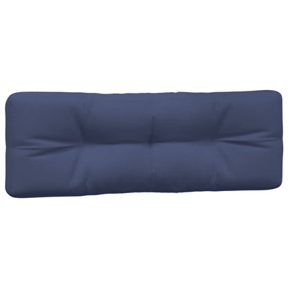 Almofadões para sofá de paletes 2 pcs tecido azul-marinho