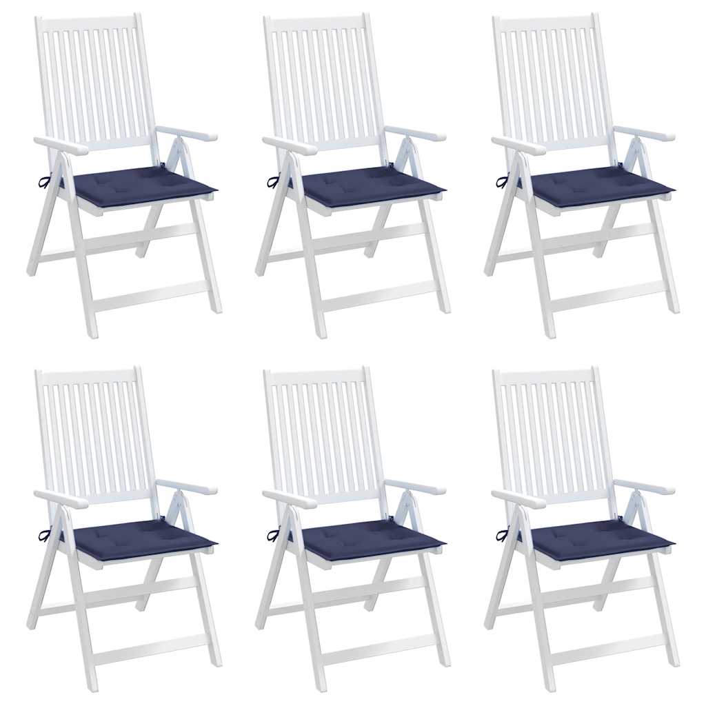 Almofadões p/ sofá de paletes 6 pcs tecido oxford azul-marinho