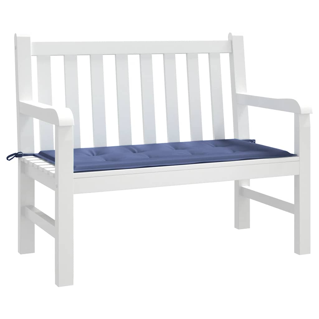 Almofadão p/ banco jardim 100x50x4cm tecido oxford azul-marinho