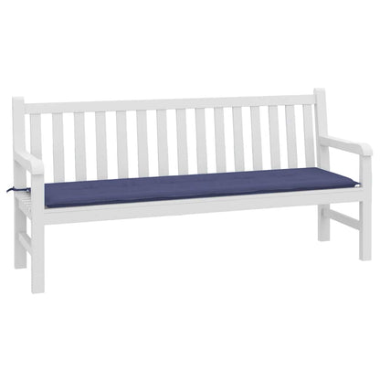 Almofadão p/ banco jardim 180x50x4cm tecido oxford azul-marinho