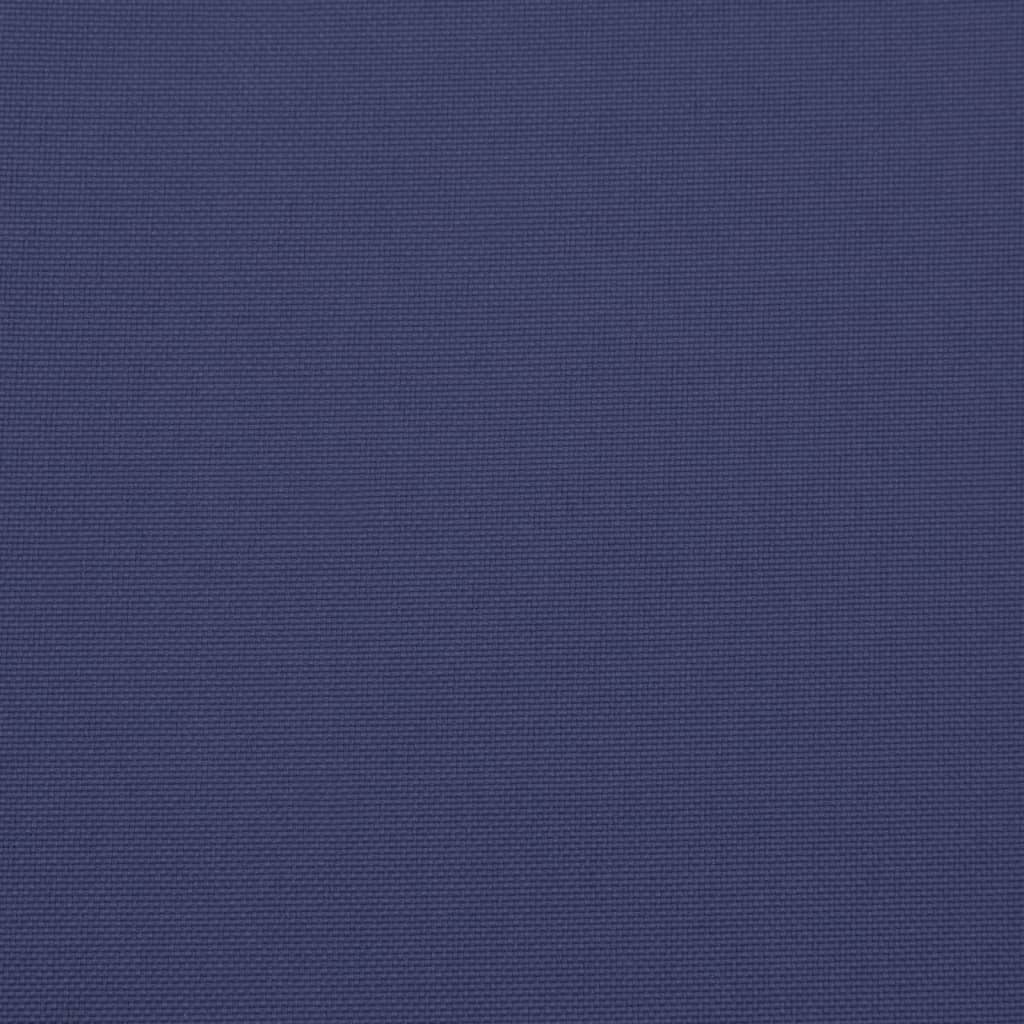 Almofadões cadeira encosto alto 4pcs tecido azul-marinho