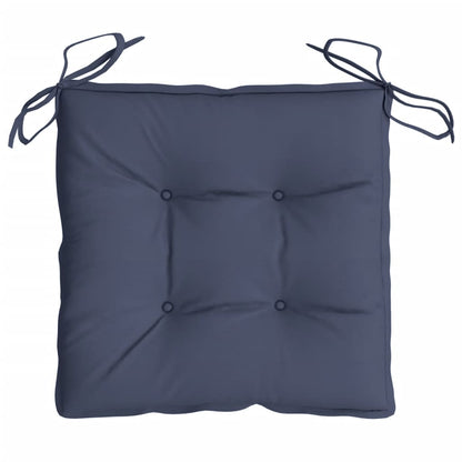 Almofadões cadeira 2 pcs 40x40x7 cm tecido oxford azul-marinho