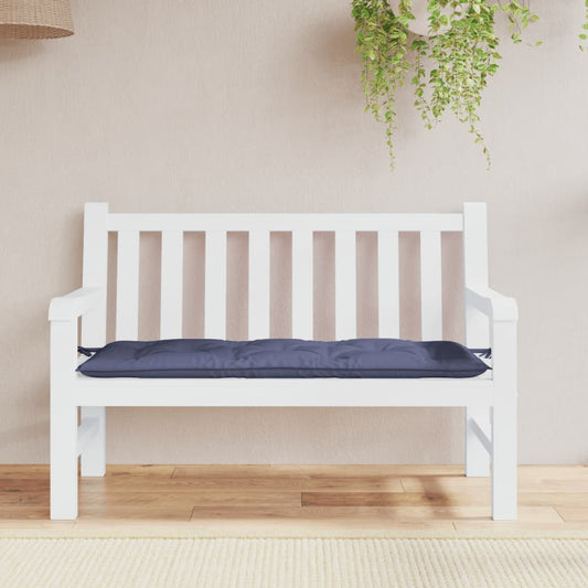 Almofadão p/ banco jardim 120x50x7cm tecido oxford azul-marinho