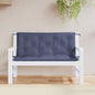 Almofadões banco jardim 2 pcs 120x50x7cm oxford azul-marinho