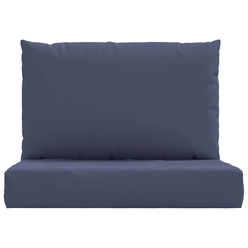 Almofadões para sofá de paletes 2 pcs tecido azul-marinho