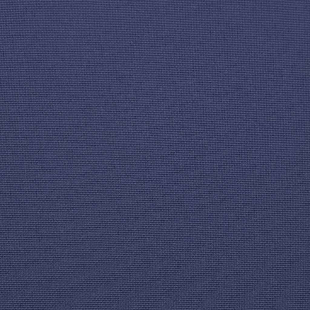 Almofadões para sofá de paletes 2 pcs tecido azul-marinho